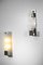 Italian Modernist Style Frosted Glass Sconces, 1970, Set of 2 8