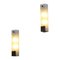 Italian Modernist Style Frosted Glass Sconces, 1970, Set of 2, Image 1