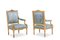 Louis XVI Style Armchairs in Gilded and Carved Wood, 1880, Set of 2 2