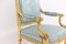 Louis XVI Style Armchairs in Gilded and Carved Wood, 1880, Set of 2 7