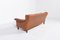 Danish Modern Cognac Leather Wing Sofa, 1970s 7