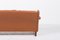 Danish Modern Cognac Leather Wing Sofa, 1970s 9