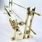 Art Deco Coat Rack in Brass, 1930s 5