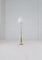 Midcentury Modern Trumpet Shaped Brass Floor Lamp, 1960s, Image 3