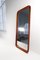 Midcentury Modern Sculptural Wall Mirror in Teak and Crystal Glass, 1960s, Image 5