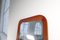 Midcentury Modern Sculptural Wall Mirror in Teak and Crystal Glass, 1960s, Image 9