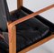 Schwarzes Leder Safari Chair Set, Kaare Klint zugeschrieben, 1950er 8