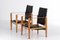 Schwarzes Leder Safari Chair Set, Kaare Klint zugeschrieben, 1950er 4