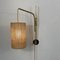 Adjustable and Articulating Brass and Jute Pole Wall Lights, 1950s, Set of 2 5