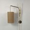 Adjustable and Articulating Brass and Jute Pole Wall Lights, 1950s, Set of 2 4