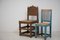 Large Antique Swedish Baroque Brown Pine Chair 3