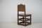 Large Antique Swedish Baroque Brown Pine Chair 6