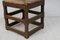 Large Antique Swedish Baroque Brown Pine Chair 9