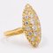 Vintage 20 Karat Gelbgold Ring mit Diamanten, 1970er 4