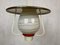 Large Ceiling Lamp with Glass Shade, 1950s, Image 8