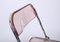 Pink Chrome Framed Chairs from Castelli, 1970s, Set of 8, Image 12