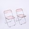 Pink Chrome Framed Chairs from Castelli, 1970s, Set of 8 13