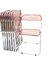 Pink Chrome Framed Chairs from Castelli, 1970s, Set of 8 10