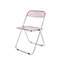 Pink Chrome Framed Chairs from Castelli, 1970s, Set of 8, Image 1