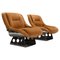 Suede and Stainless Steel Lounge Chairs by Rima Padova, 1974, Set of 2, Image 1