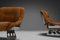 Suede and Stainless Steel Lounge Chairs by Rima Padova, 1974, Set of 2 10