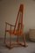 Mid-Century Modern Swedish Sculptural Rocking Chair in Pine, 1960s, Image 11