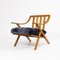 Fauteuil en Merisier et Velours, 1960s 1