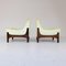 Teak and Velvet Armchairs, 1960s, Set of 2, Image 6