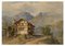 James Duffield Harding OWS, Chalet dans les Alpes Suisses, Milieu des années 1800, Aquarelle 1