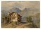 James Duffield Harding OWS, Chalet in the Swiss Alps, Mitte 1800, Aquarell 1