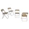 Mid-Century Plia Folding Chairs attributed to G. Piretti for Anonima Castelli, Italy, 1970s, Set of 4, Image 2