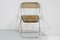 Mid-Century Plia Folding Chairs attributed to G. Piretti for Anonima Castelli, Italy, 1970s, Set of 4, Image 14