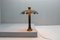 Lámpara de mesa L Ippocastano de latón atribuida a C. Giorgi para Bottega Gadda, Italia, años 70, Imagen 15