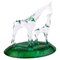 French Crystal Glass Giraffe Sculpture, Image 1