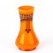 Art Nouveau Bohemian Orange Glass Vase in the style of Loetz 2