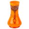 Art Nouveau Bohemian Orange Glass Vase in the style of Loetz, Image 1