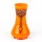 Art Nouveau Bohemian Orange Glass Vase in the style of Loetz 3