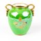 Vase Pagode Art Deco Lustre Vert de Carlton Ware 3