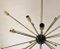 Vintage Italian Black Chandelier from Stilnovo 4