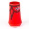 Art Nouveau Bohemian Red Glass Vase in the style of Loetz, Image 2