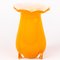 Czech Art Deco Orange Glass Vase in the style of Loetz 4