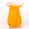 Vaso in vetro arancione Art Deco, Repubblica Ceca, nello stile di Loetz, Immagine 3