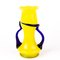 Art Deco Yellow Glass Vase in the style of Loetz 3