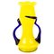 Art Deco Yellow Glass Vase in the style of Loetz 1