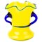 Art Deco Yellow Opaline Glass Vase from Loetz, Image 1