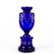 Vase Bristol Art Nouveau en Verre Bleu 3