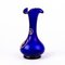 Art Nouveau Bristol Blue Glass Vase 4