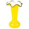 Art Deco Yellow Opaline Glass Vase by Michael Powolny for Loetz, Image 1