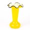 Art Deco Yellow Opaline Glass Vase by Michael Powolny for Loetz, Image 2