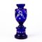 Art Nouveau Bristol Blue Glass Urn Vase 3